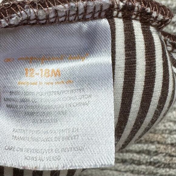 Magnificent Baby Fleece Booties Magnetic Closure Brown Fleece Fuzzy 12-18 mos - Picture 9 of 9